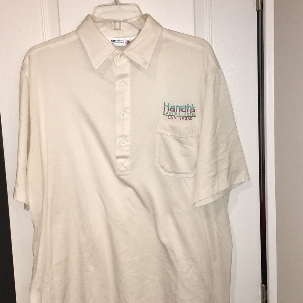 Harrah’s Hotel & Casino golf polo shirt XL vintage